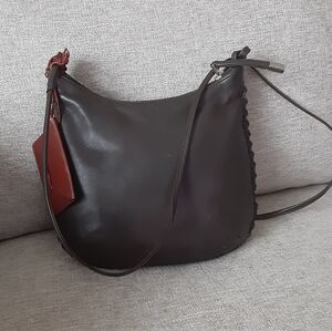 John Richmond Brown leather Crossbody bag